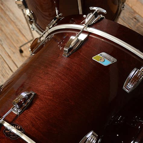 Ludwig Classic Maple 131624 3pc Drum Kit Mahogany Stain Reverb