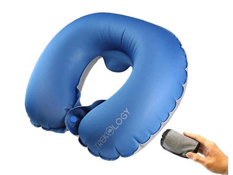 Inflatable Airplane Pillow Neck Travel Pillows Compact Portable