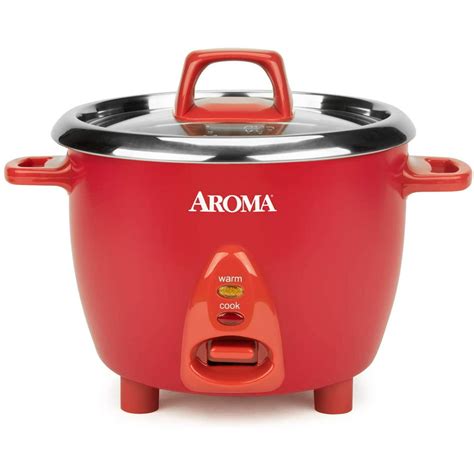 Aroma® 6 Cup Cooked 1 2qt Select Stainless™ Rice Cooker One Touch Operation Automatic
