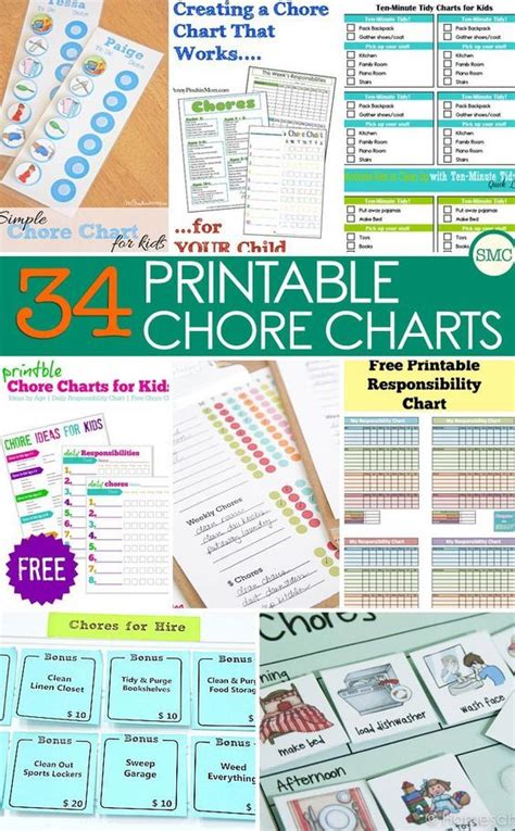 Chore Charts Chore Chart For Kids And Charts For Kids On