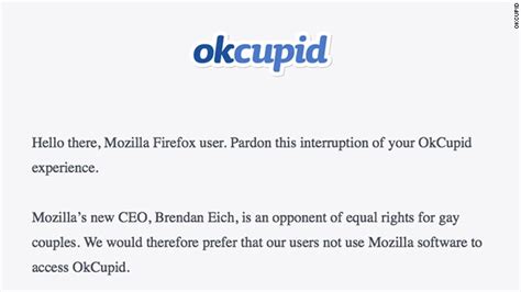 Okcupid Protesta Contra Firefox Por Donación Del Ceo A Iniciativa