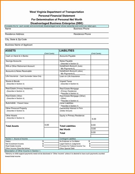 Personal Income Statement Template Best Of 9 Personal In E Statement Template | Personal ...