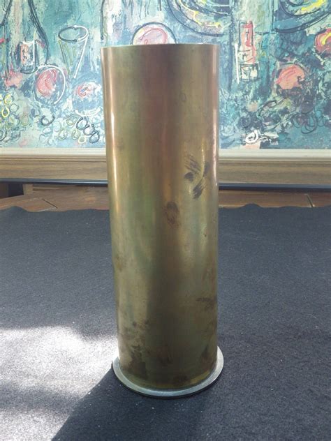 French 75 Mm Artillery Round Casing Militaria Shell Casing