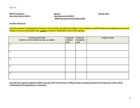 44 Best Corrective Action Plan Templates Word Excel