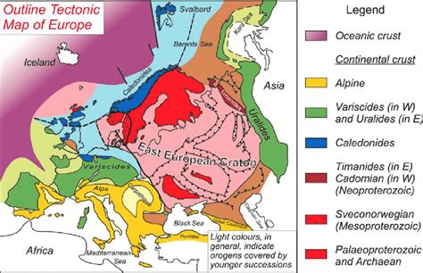 Europe Geologic Map