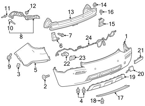 Chevrolet Trax Bumper Cover 2015 16 Reinforced Plate Fascia Side