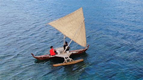Traditional Outrigger Canoe Sailing In Yap And Palau Youtube