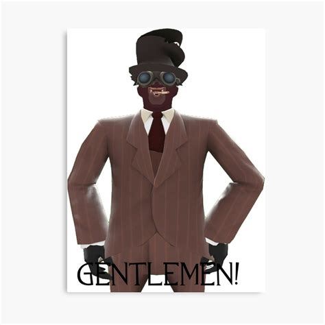Tf2 Gibus Spy Gentlemen Canvas Print By Gibuscentral Redbubble