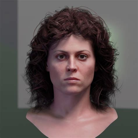 3d model ellen ripley sigourney weaver turbosquid 1545253