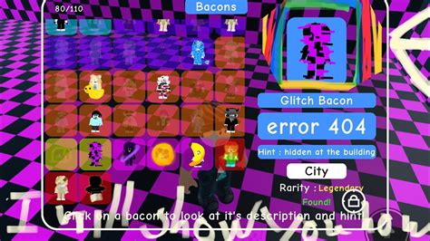 How To Get The Glitch Bacon Roblox Find The Bacon Youtube