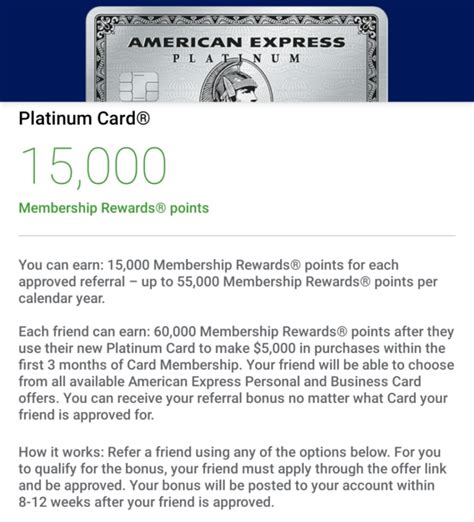 Share Your American Express Platinum Card Referral Links Refer A Friend