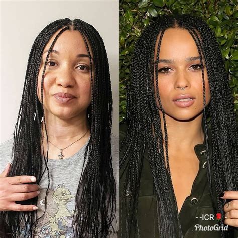 A brief history of black hair, politics, and discrimination from beyoncé to zoe kravitz, why braids were the hairstyle of the decade. Mrs. Roundtree on Instagram: "EStyles Small Knotless Zoe ...