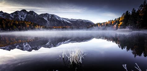 Photography Nature Landscape Mountains Lake Water Reflection