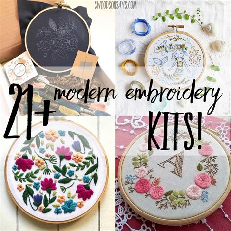 Modern embroidery kits for beginners - OBSiGeN