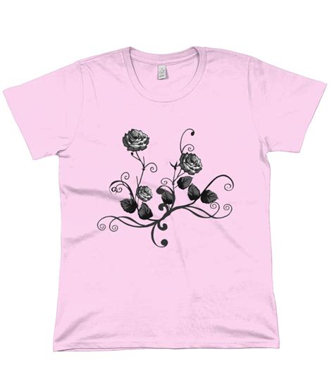 Camiseta De Mujer Camiseta Roses Camiseta De Flores Etsy