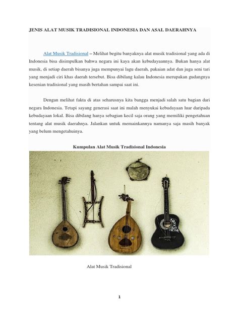 Alat alat musik tradisional indonesia beserta daerah asalnya. Gambar Alat Musik Tradisional Dan Daerahnya - Tempat Berbagi Gambar