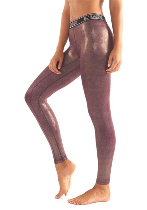 Lurv Leggings All That Glitters Legging Fig Gold Sexy Workout Tights
