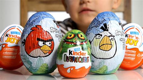 2x Angry Birds Surprise Eggs Kinder Surprise Mu Egg Kinder Joy
