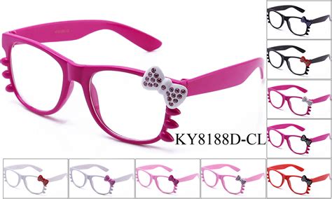 hello kitty clear lens glasses fun rhinestone uv400 protection party retro style ebay