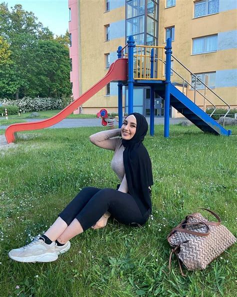 Hijab Chic Muslim Girls Hijab Fashion Park Slide Sensual Beautiful Save Guide Instagram