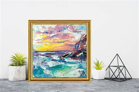 Carmel Beach Painting Seascape Original Art Ocean Artwork Etsy