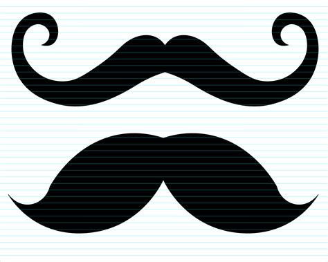 Mustache Svg 33 Set Png Dxf Eps Mustache Clipart Moustach Etsy