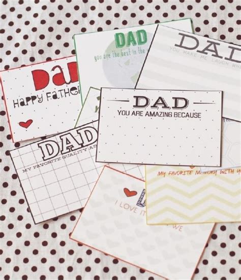 Little Notes Printable Fathers Day Cards