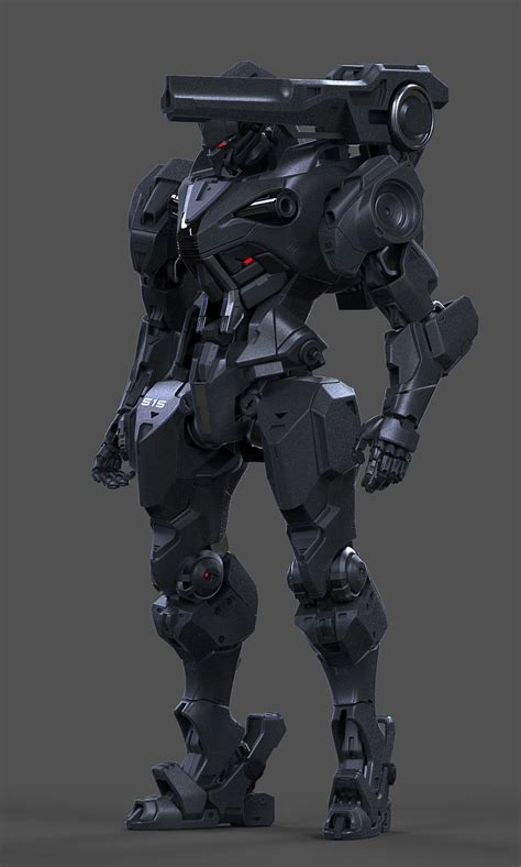 Gunner Droid Wip Aaron Deleon Robot Concept Art Robots Concept