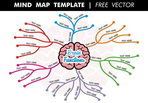 Mind Map Template Vector Vector Art At Vecteezy