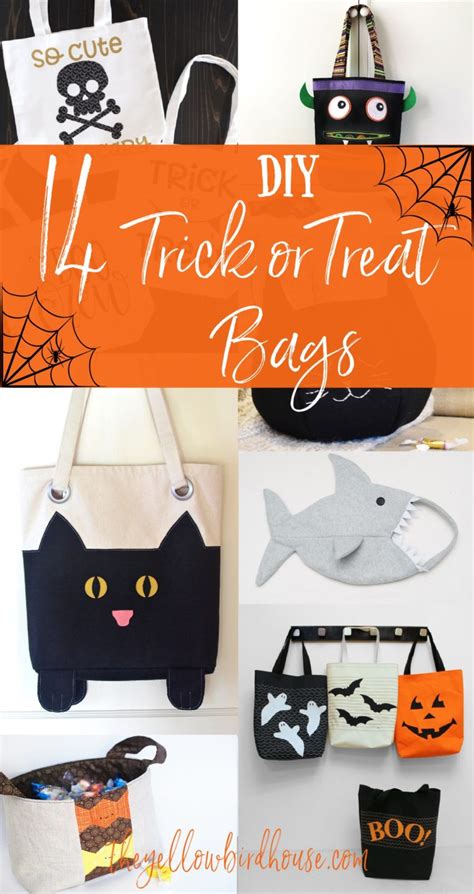 14 Diy Trick Or Treat Bags For Halloween The Yellow Birdhouse