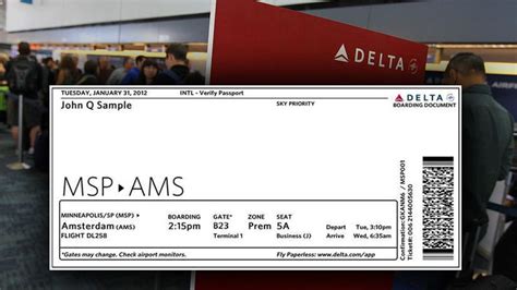 The New Delta Boarding Pass Is Easy To Read