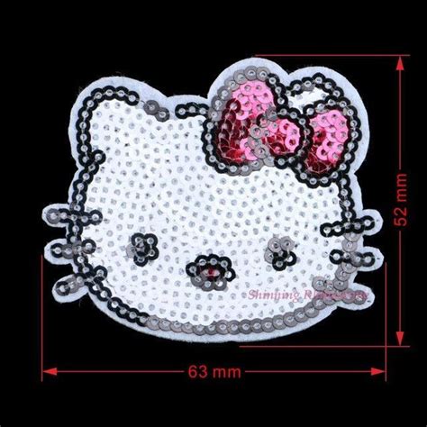 1pc Embroidered Iron On Patches Clothes Sequins Applique Brand Patch
