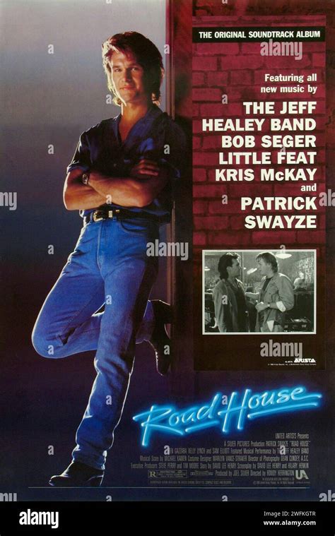 Road House Poster Patrick Swayze Stock Photo Alamy