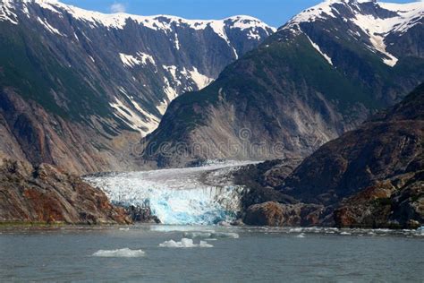 Glacier In The Tracy Arm Fjord In The Boundary Ranges Of Alaska United