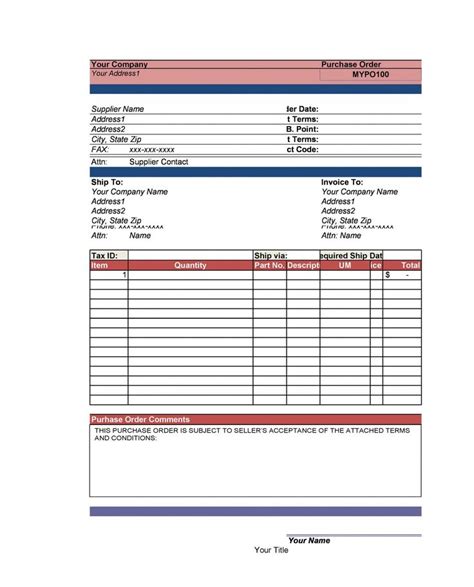 Get Our Sample Of Construction Purchase Order Template For Free