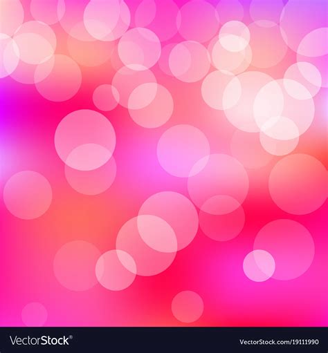 Pink Background With Bokeh Lights Royalty Free Vector Image
