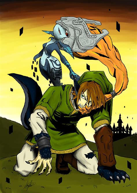 Twilight Realm Midna And Link By Artistaonirico On Deviantart
