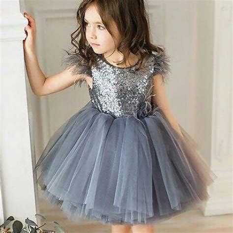 1 6t Toddler Kids Baby Girls Princess Dress Sequins Tulle Tutu Party
