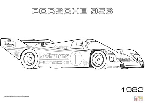Select from 35657 printable coloring pages of cartoons, animals, nature, bible and many more. 1982 Porsche 956 coloring page | Free Printable Coloring Pages