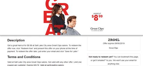 To use a coupon simply click the coupon code then enter the code during the store's checkout process. {YMMV} $6.99 Great Clips Coupons Printable December 2019 ...