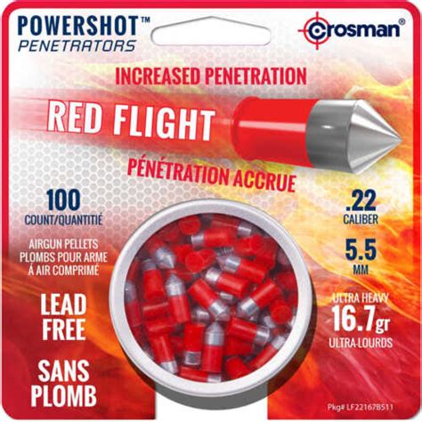 Amazon Com Crosman Powershot Red Flight Penetrators Premium Pellets