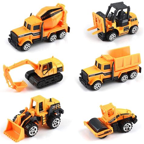 Buy Small Construction Toys 6pcs Construction Vehicles Trucks Kids
