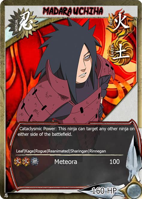 Madara Uchiha Naruto Ccg By Devinbliss On Deviantart