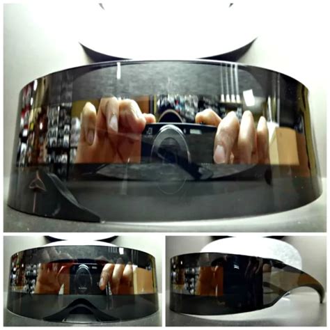 Alien Robot Costume Party Rave Cyclops Futuristic Shield Sun Glasses
