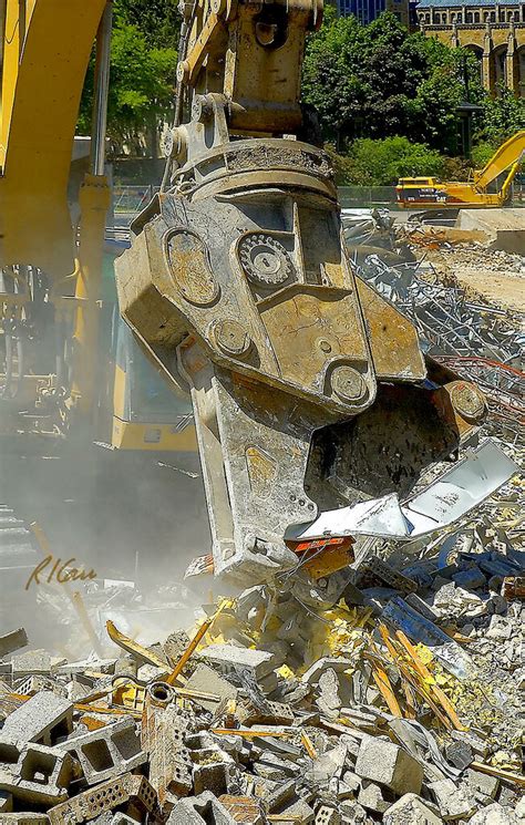 Cat 345bl Backhoe Shear Demolition Construction Recycling Flickr