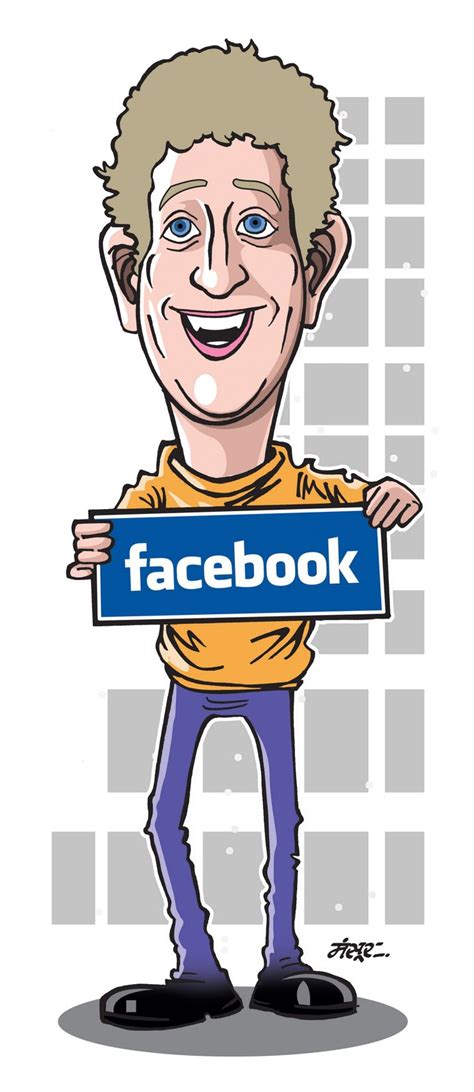 Facebook Founder Mark Zuckerberg Cartoons Facebook