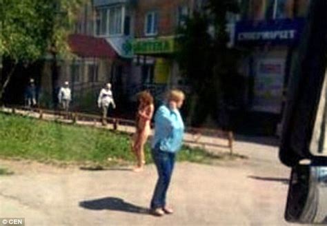 Cheating Woman Forced To Flee Naked On To The Streets Of Russia Daily