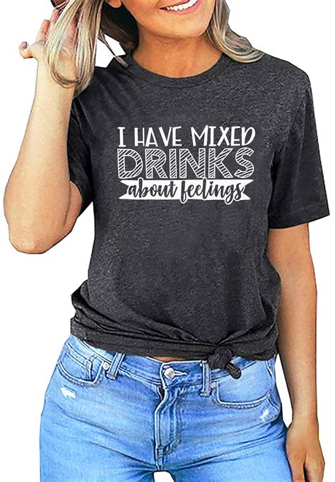 Buy Lazychild Funny Drinking T Shirts Women I Have Mixed Drinks About