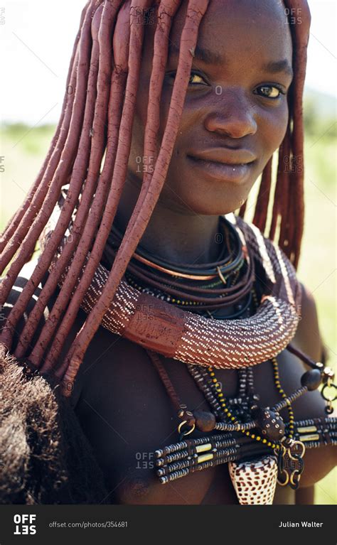 Namibia March Woman Of Himba Tribe Namibia Stock Photo