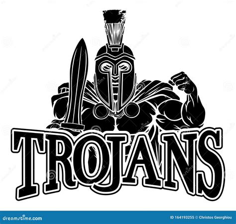 Spartan Trojan Sports Mascot Stock Vector Illustration Of Cape